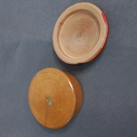 Vintage Wooden Santa Trinket Box and House Of Lloyd Santa Tic Tac Toe Game - Picture 5 of 16